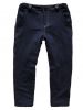 080-01 утепленные полушерстяные брюки для мальчика темно-синие на флисе скожаными вставками по линиям передних и задних карманов