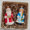 Набор ёлочных игрушек – Дед Мороз и Снегурочка  - КОЛОМЕЕВ