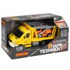Инерционная машина на батарейках "ЭВАКУАТОР 2в1" свет, звук, подвижные детали, 1:16, желтый, Парк Техники, Bondibon