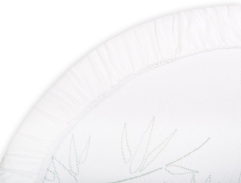 Простынь на резинке в овальную кроватку - Сонный гномик