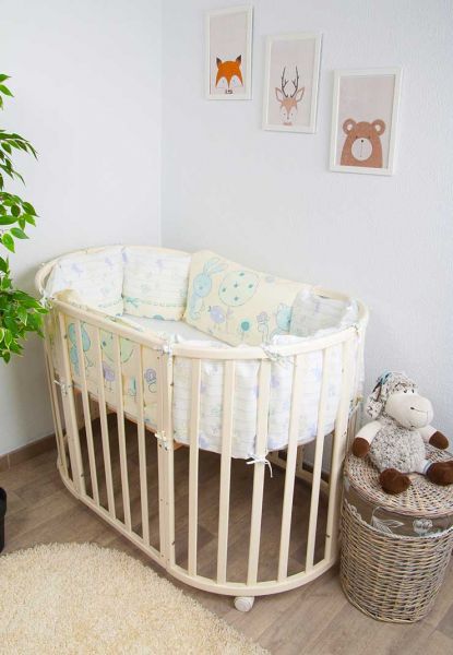 Бортик "Акварель" из 10 подушек - Сонный гномик