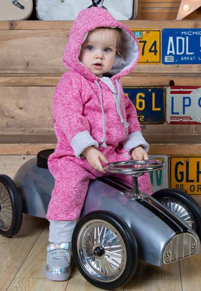 Комбинезон "Сити" из флиса для самых стильных девчонок - Сонный гномик