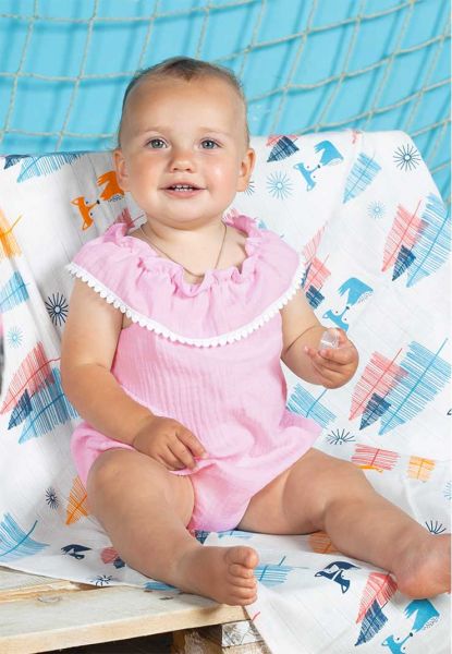 Летнее боди для девочки "Лотос" - Сонный гномик