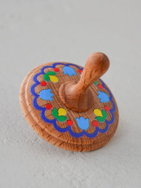 Волчок-юла с узором "Венок"