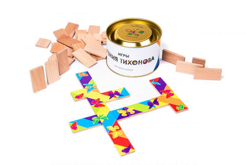 Настольная игра "Бабочки" Евгения Тихонова в тубусе