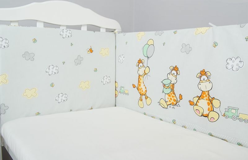 Бортик в кроватку "Жирафик" - Сонный гномик