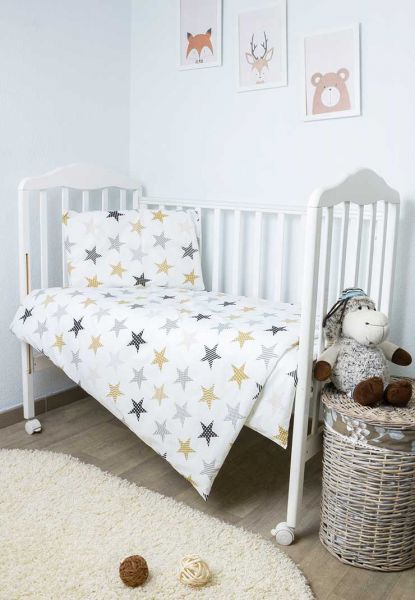 Постельное белье в кроватку "Звезды" - Сонный гномик