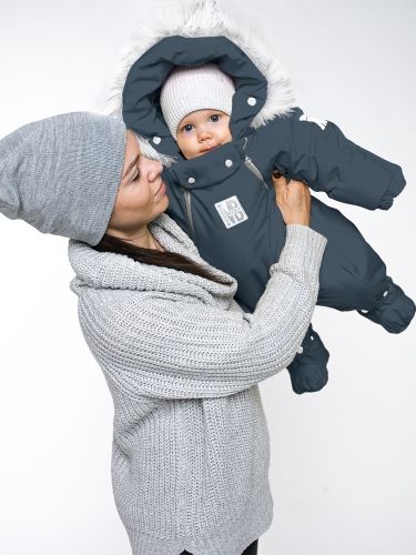 Комбинезон-конверт "трансформер", Темно-синий, 163ШМ/2 (62-90см)