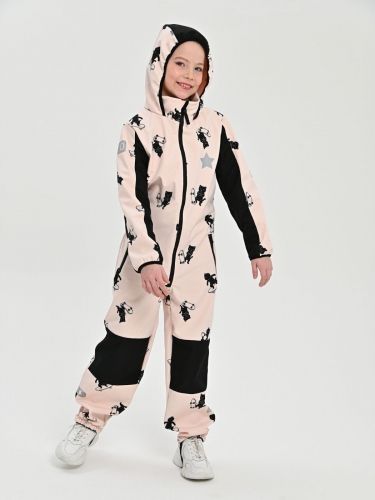 Комбинезон, Весна-Осень, Пион коты на скейте, арт. 210 (92 см)