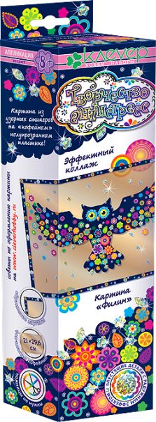 Набор для изготовления картины "Филин" (антистресс) - Клевер