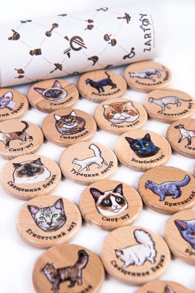 Мини-мемори "Кошки" в подарочном тубусе