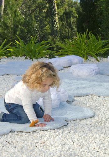 Ковер облако с подушкой (голубое) 110*170 - Lorena Canals