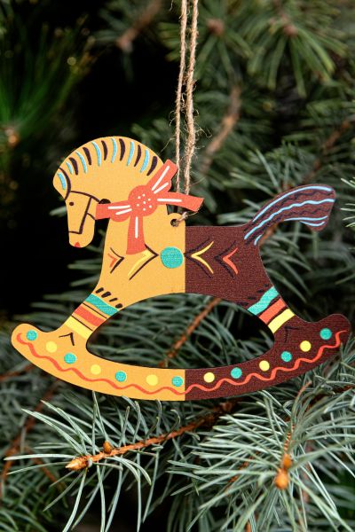 Ёлочная игрушка "Коняшка" (арт 35)