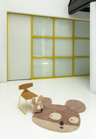 Шерстяной стираемый ковер Miss Mighty Mouse 100*120 - Lorena Canals