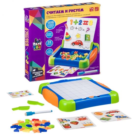 Обучающая игра для малышей Bondibon Baby You "Считаем и рисуем" - BONDIBON