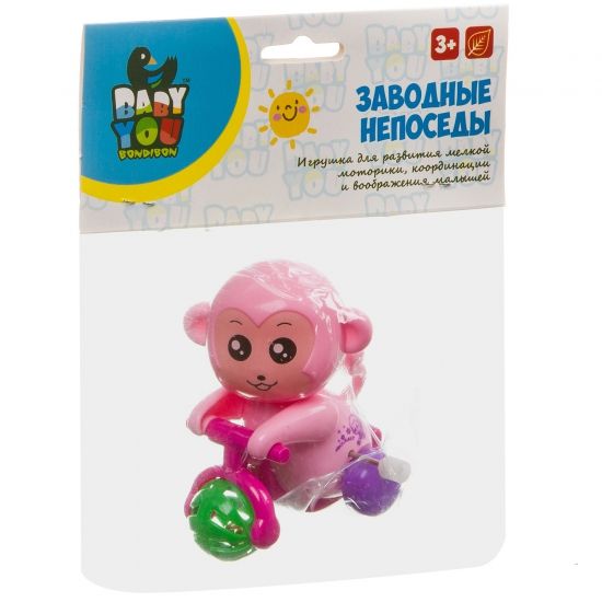 Заводная игрушка Bondibon Baby You "Обезьянка" - BONDIBON
