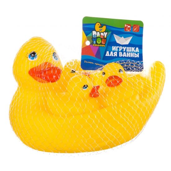 Набор игрушек для купания Bondibon Baby You "Утка с утятами" 4 шт. - BONDIBON