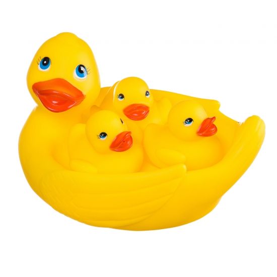Набор игрушек для купания Bondibon Baby You "Утка с утятами" 4 шт. - BONDIBON