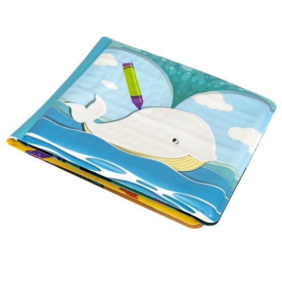 Книга для купания "МОРСКИЕ ОБИТАТЕЛИ", пищалка, проявляющиеся картинки, Baby You Bondibon - BONDIBON