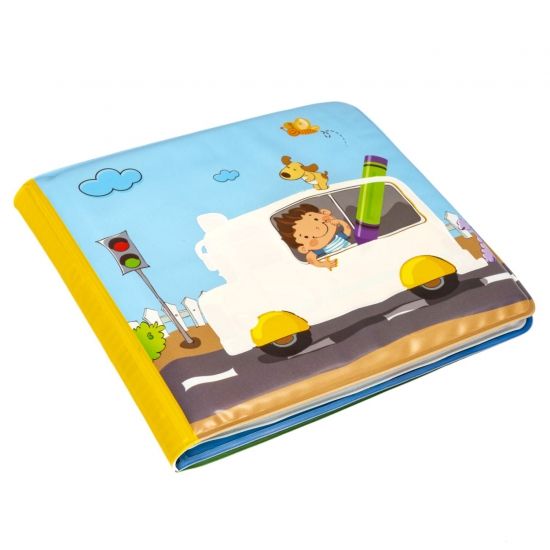 Книга для купания "ТРАНСПОРТ", пищалка, проявляющиеся картинки, Baby You Bondibon - BONDIBON