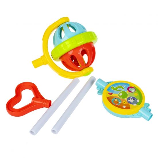 Каталка с ручкой для детей "ШАР" с музыкой, светом и звуками , Baby You Bondibon - BONDIBON