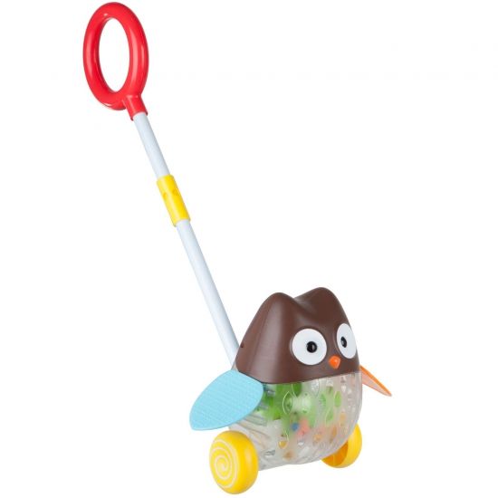 Каталка Bondibon Baby You "Сова" с ручкой - BONDIBON