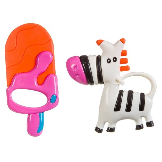 Набор погремушек Bondibon Baby You "Мороженое, Зебра" 2 шт. - BONDIBON
