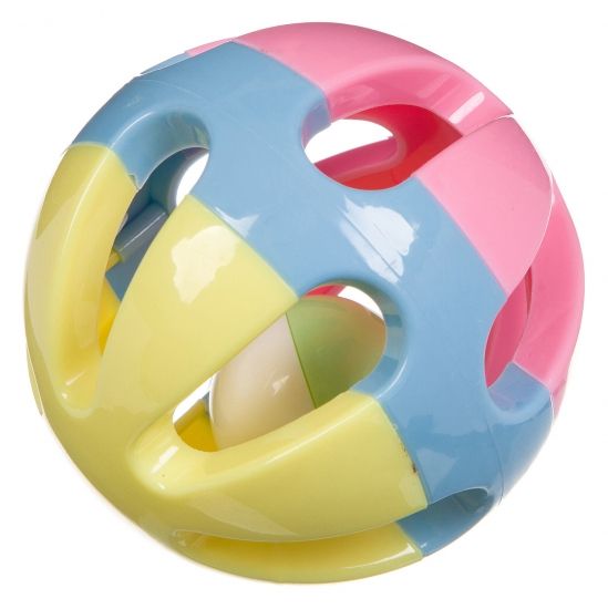 Погремушка "ШАР", пастель, 8см, Baby You Bondibon - BONDIBON