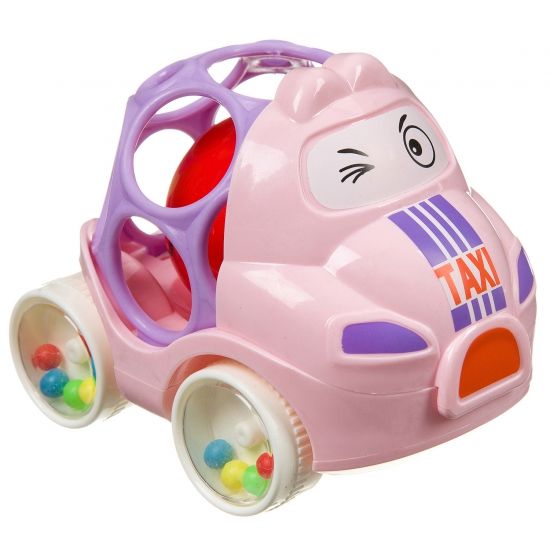 Игрушка на колесах Bondibon Baby You "Такси" розовая - BONDIBON