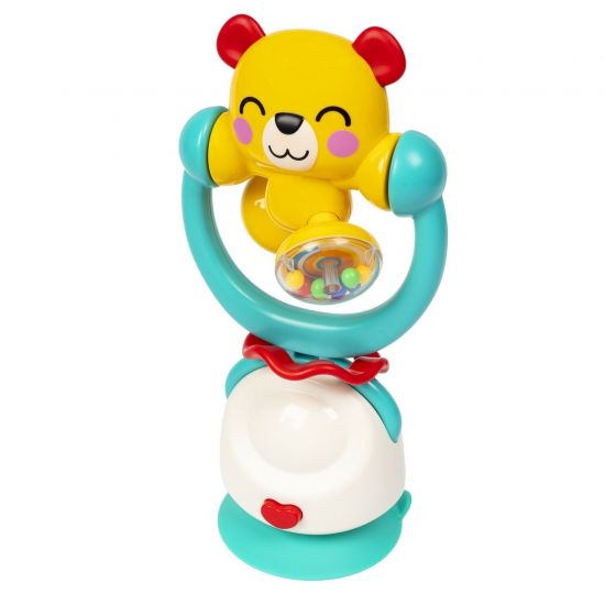 Игрушка-погремушка "МЕДВЕЖОНОК", на присоске, вращающаяся, Baby you Bondibon - BONDIBON