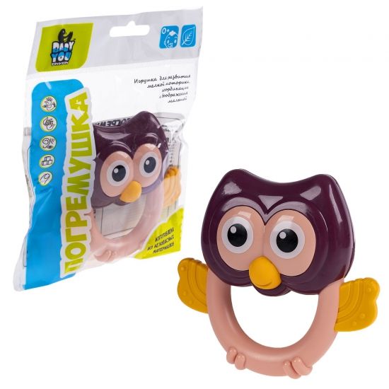 Погремушка "СОВА" Baby You Bondibon - BONDIBON