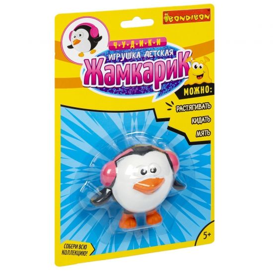 Игрушка-антистресс Bondibon "Жамкарик: Пингвин" - BONDIBON