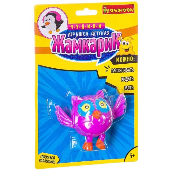 Игрушка-антистресс Bondibon "Жамкарик: Сова" - BONDIBON