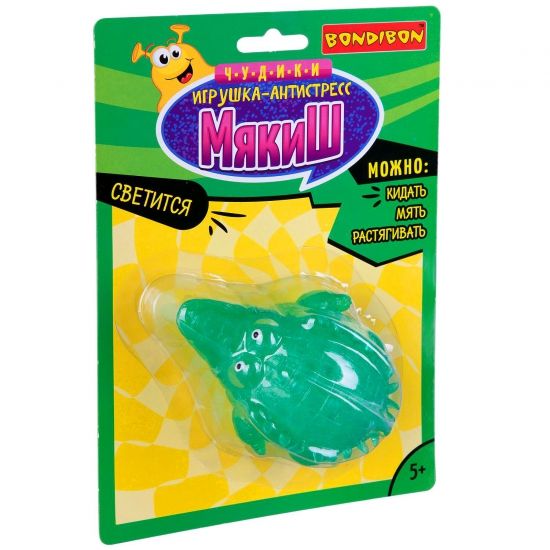 Игрушка-антистресс Bondibon "Мякиш: Крокодил" - BONDIBON