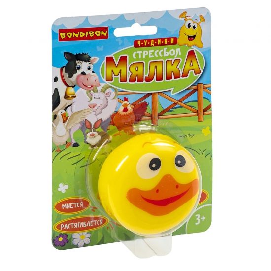 Стрессбол "МЯЛКА" уточка Bondibon - BONDIBON