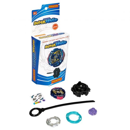 Волчок ТОРНАДО "ДЖОКЕР" синий с золотым Bondibon - BONDIBON