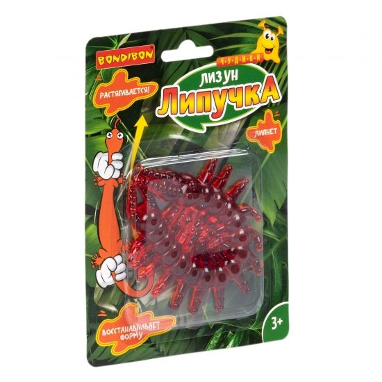 Лизун-липучка "СКОЛОПЕНДРА" Bondibon - BONDIBON