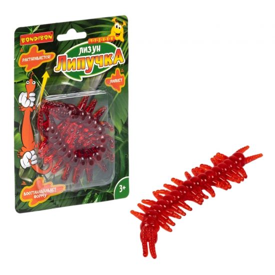 Лизун-липучка "СКОЛОПЕНДРА" Bondibon - BONDIBON