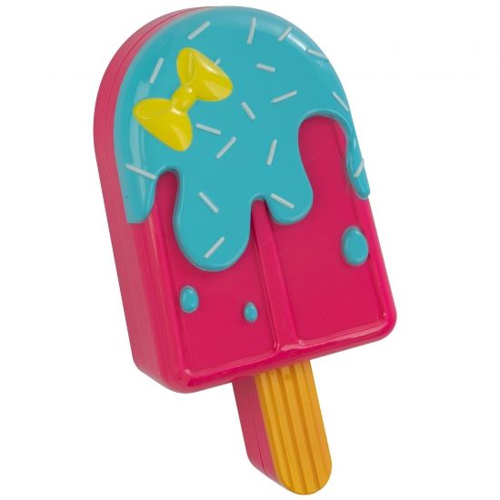 Набор детской декоративной косметики "ЭСКИМО", раздвижная косметичка розово-голубого цвета, 2 уровня, Eva Moda Bondibon - BONDIBON