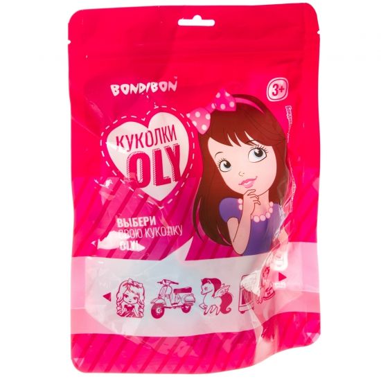 Игровой набор Bondibon OLY "Кукла с мотороллером" - BONDIBON