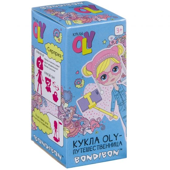 Игровой набор "Кукла Путешественница-1" с медвежонком и аксессуарами 11,5 см Oly Bondibon - BONDIBON