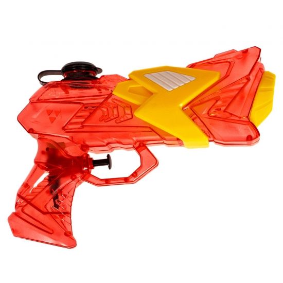 Водный пистолет, прозрачный красный с жёлтой вставкой Наше Лето Bondibon - BONDIBON