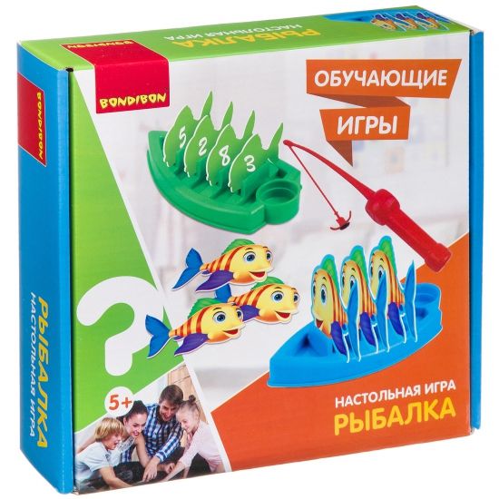 Обучающая настольная игра "РЫБАЛКА" Bondibon - BONDIBON