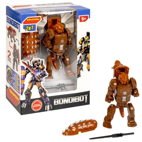 Трансформер "BONDIBOT 2в1" робот с мечом-динозавр анкилозавр Bondibon - BONDIBON