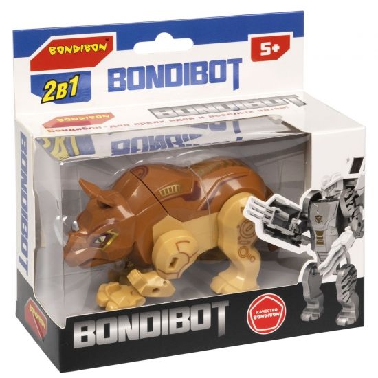 Трансформер "BONDIBOT 2в1" робот-носорог Bondibon - BONDIBON