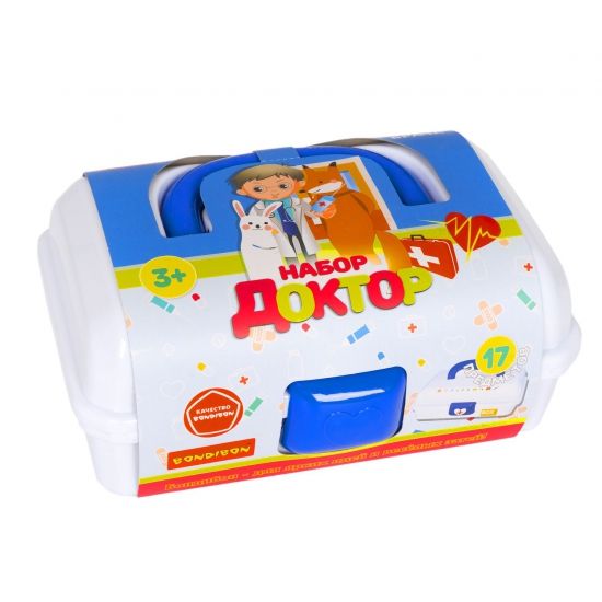 Игровой набор "ДОКТОР" в чемодане, 17 предметов Bondibon - BONDIBON