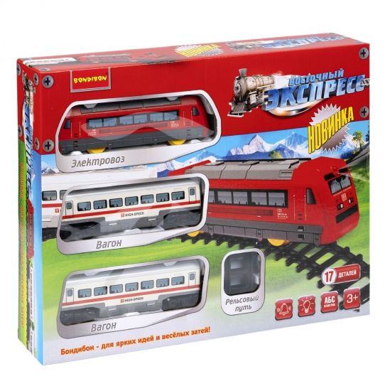 Железная дорога Bondibon "Восточный экспресс" 17 эл. свет, звук - BONDIBON