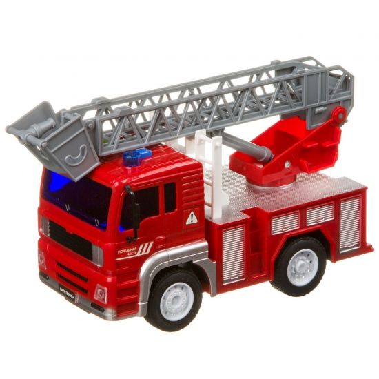 Машинки со световыми и звуковыми эффектами Bondibon «ПАРК ТЕХНИКИ», пожарный кран, BOX 24х12х15,5 - BONDIBON