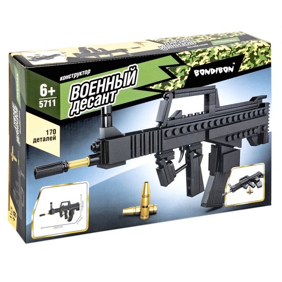 Конструктор "АВТОМАТ", 170 деталей, Военный Десант, Bondibon - BONDIBON