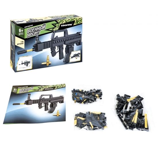 Конструктор "АВТОМАТ", 170 деталей, Военный Десант, Bondibon - BONDIBON